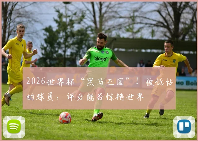 2026世界杯“黑马王国”!被低估的球员,评分能否惊艳世界